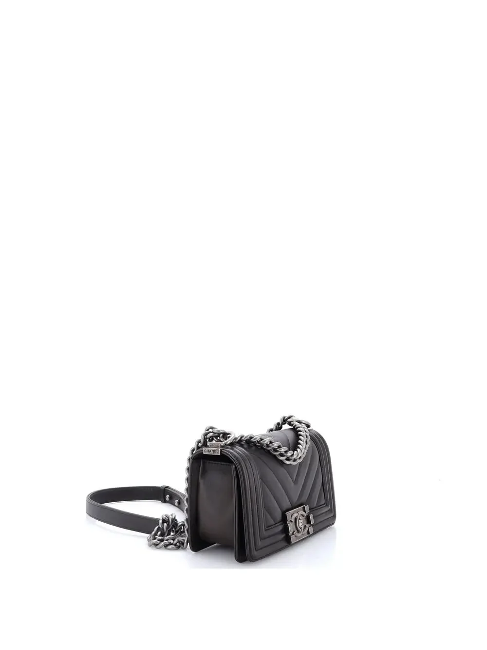 Chanel Boy Flap Bag Chevron Lambskin #343087C45B